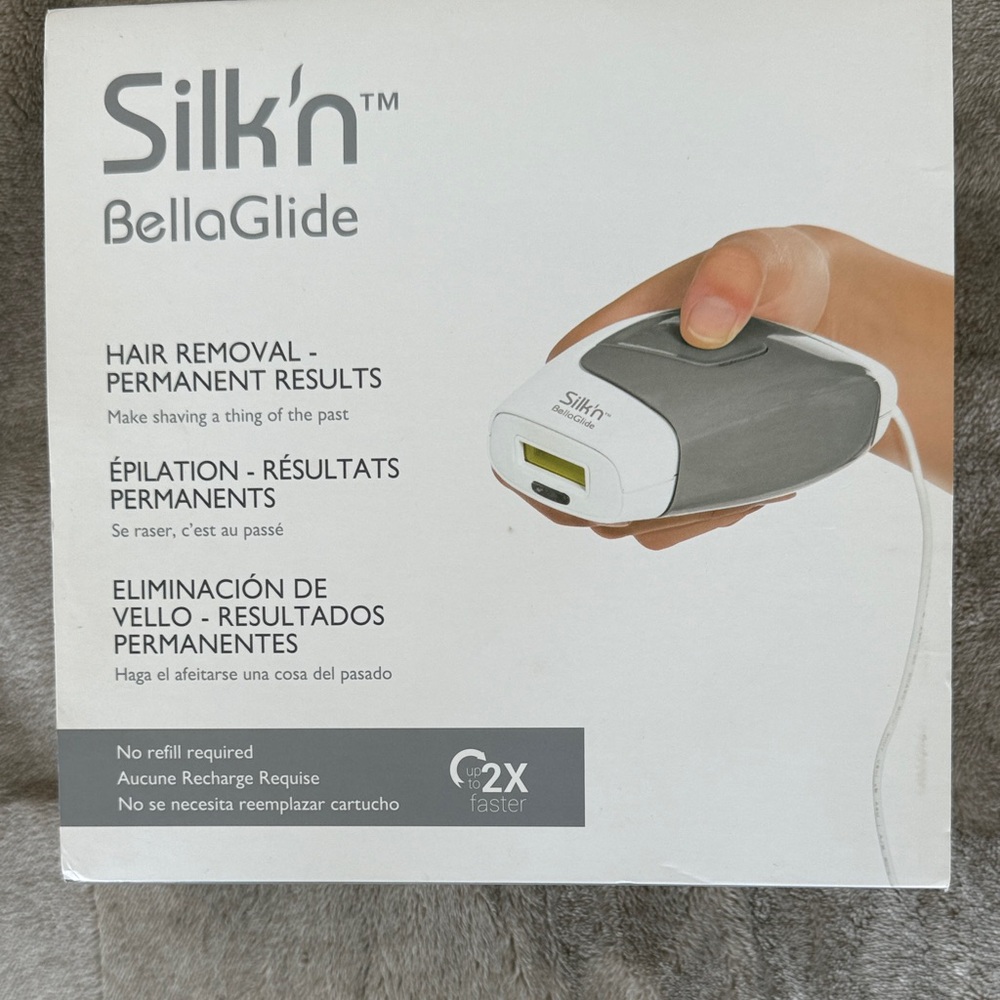 BellaGlide Hair Removal Device - White and Gray